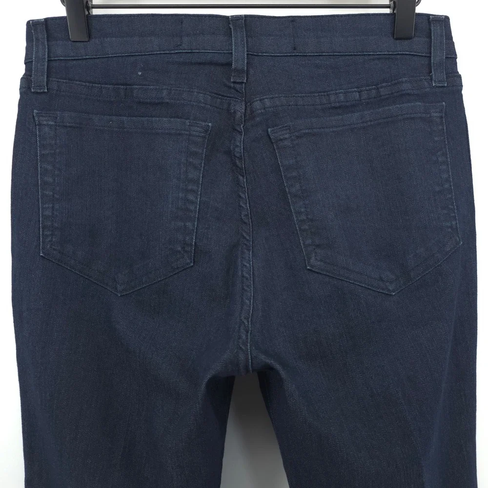 NYDJ Womens Jeans P1000 8P Dark Blue Bootcut High Rise Stretch Denim